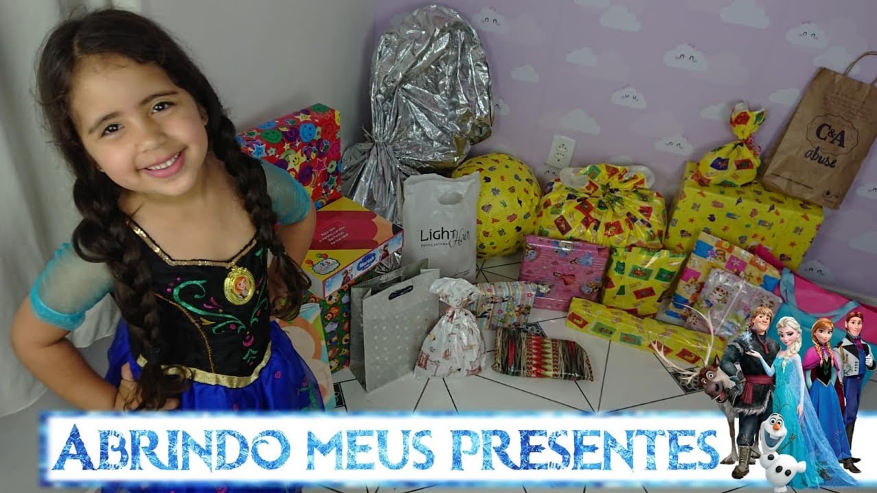 ABRINDO MEUS PRESENTES DE ANIVERSARIO - 5 ANOS