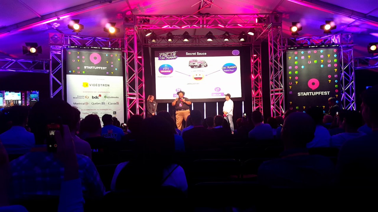 StartUp Fest Montreal 2017 Party On Demand Pitch