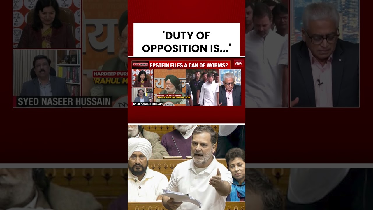 Opposition Demands Hardeep Singh Puri Resignation Over Epstein Email Allegations #epsteinfiles