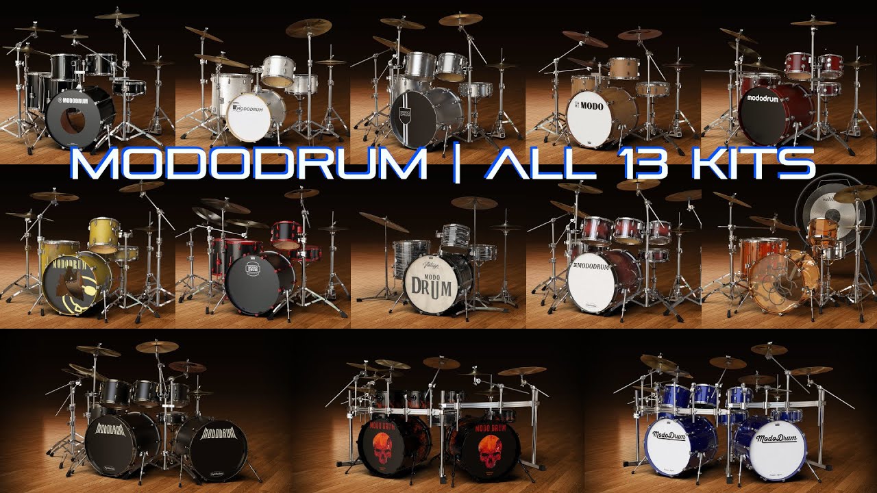 13 IK Multimedia MODO DRUM Sets! What They're Based On + Sound Demos using SIMMONS TITAN 50 E-Kit