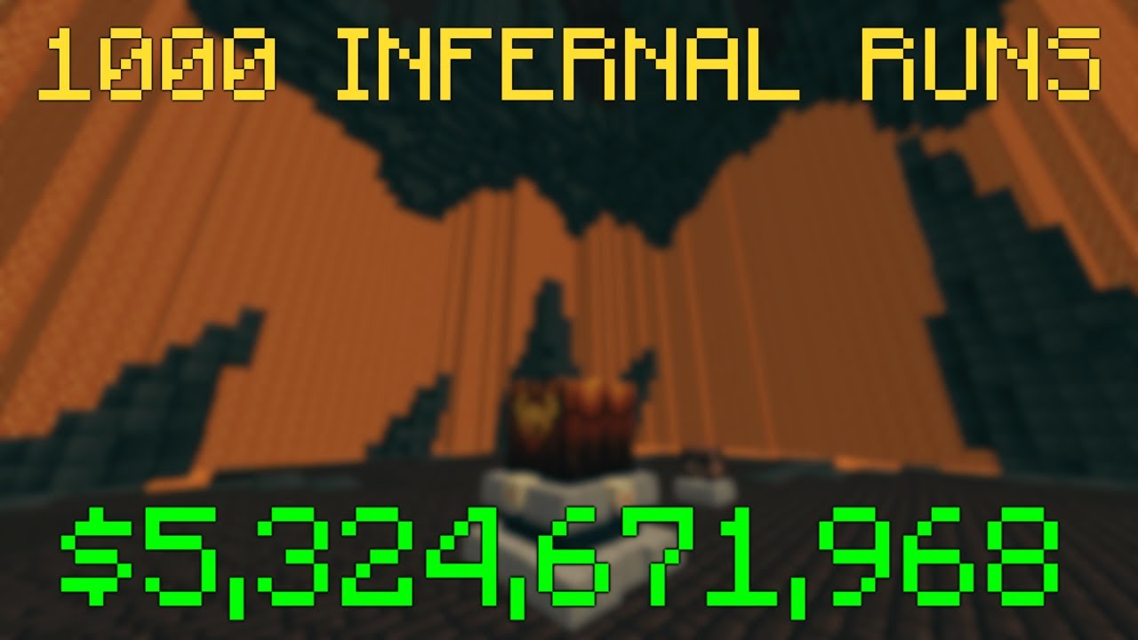 Добыча за 1000 АДСКИХ забегов Куудры (Hypixel Skyblock)