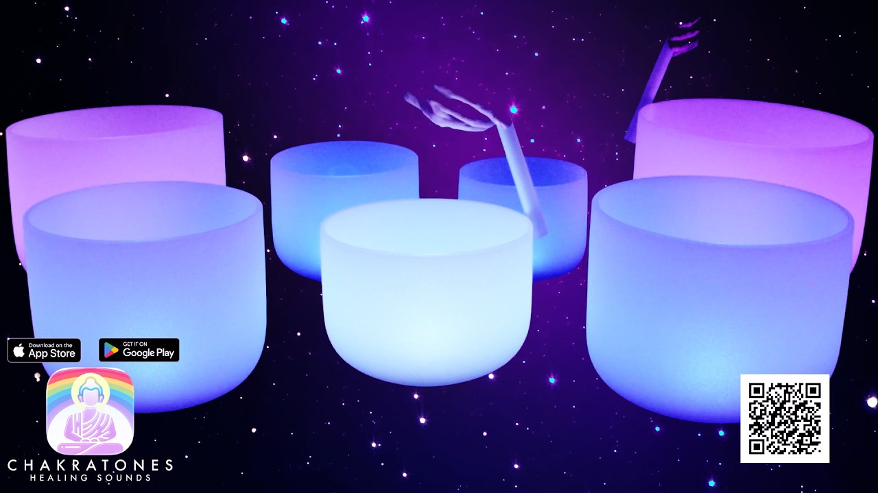 Release Pain and Tension - Energy Reset and Alignment - 432Hz Crystal Bowls Sound Bath