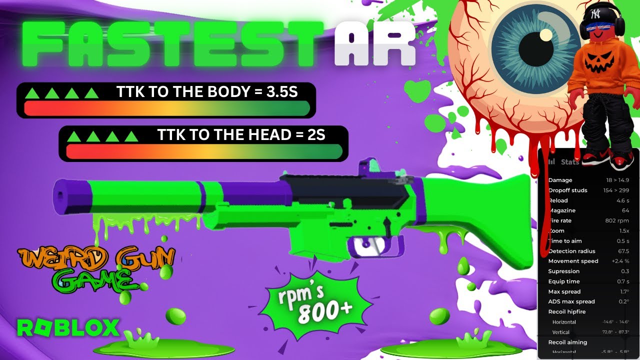 The FASTEST Assault Rifle Weapon Build in Weird Gun Game