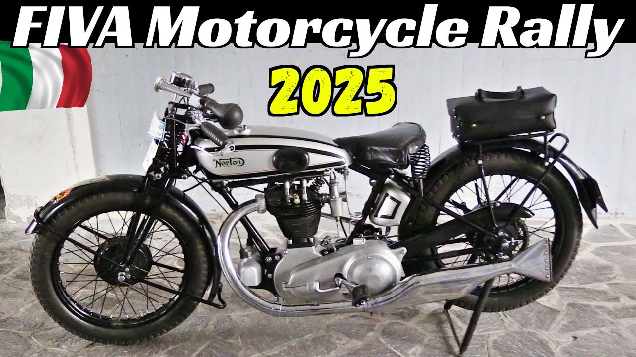 FIVA Motorcycle Rally 2025 Italy - Arrival/Accreditation at Hotel Donatello, Imola, Norton, BMW, etc