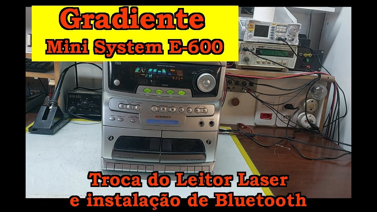 Gradiente Mini System E 600: troca do leitor laser