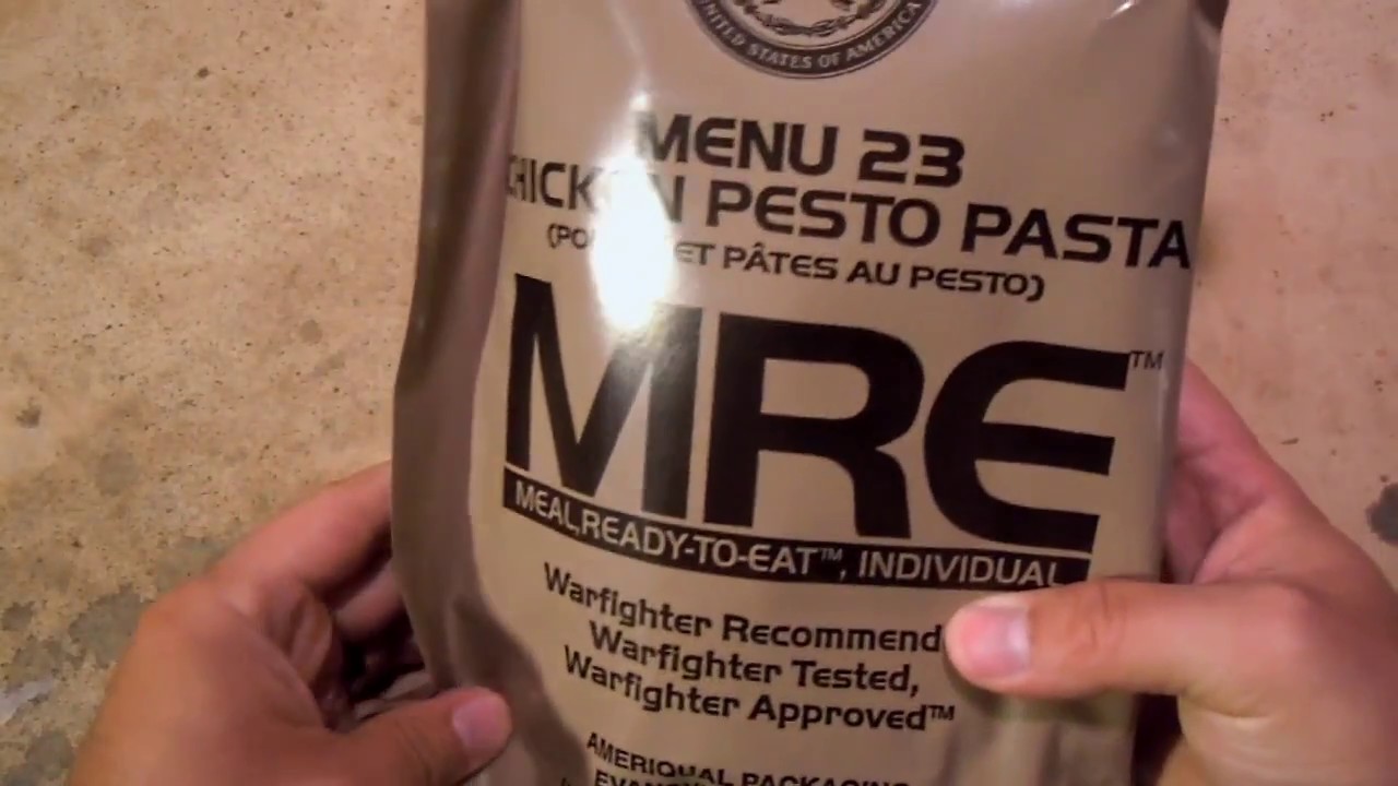 MRE Review - Menu No 23 - Chicken Pesto Pasta