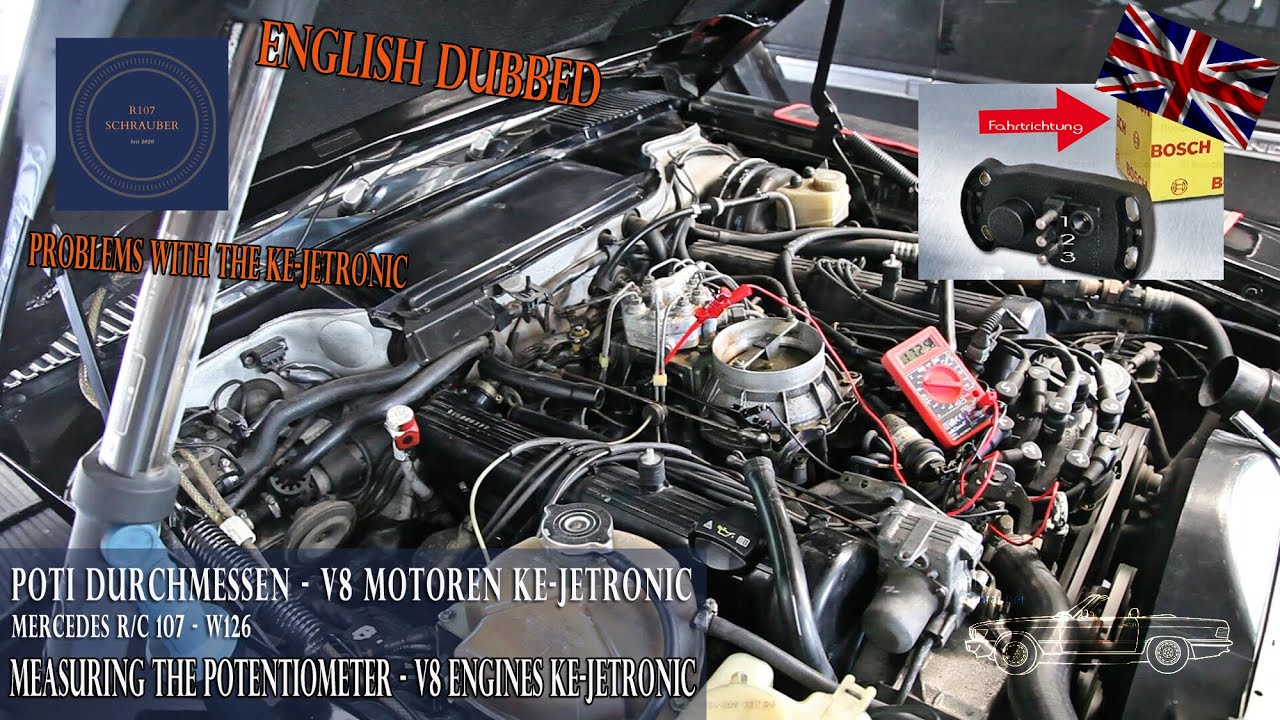 Сделай сам - потенциометр Mercedes KE-Jetronic, модель R107, двигатели W126 C126 V8, измерение и ...