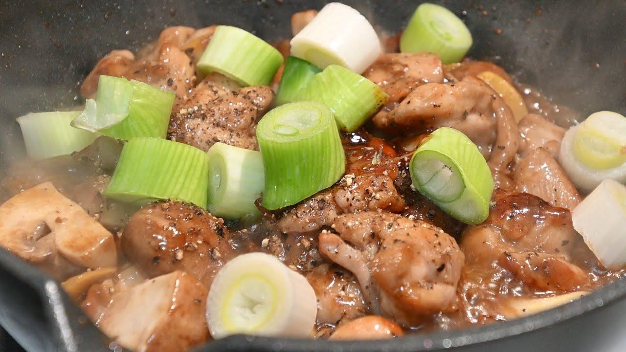 Black Pepper Chicken & Mushroom #cookingathome #homefood