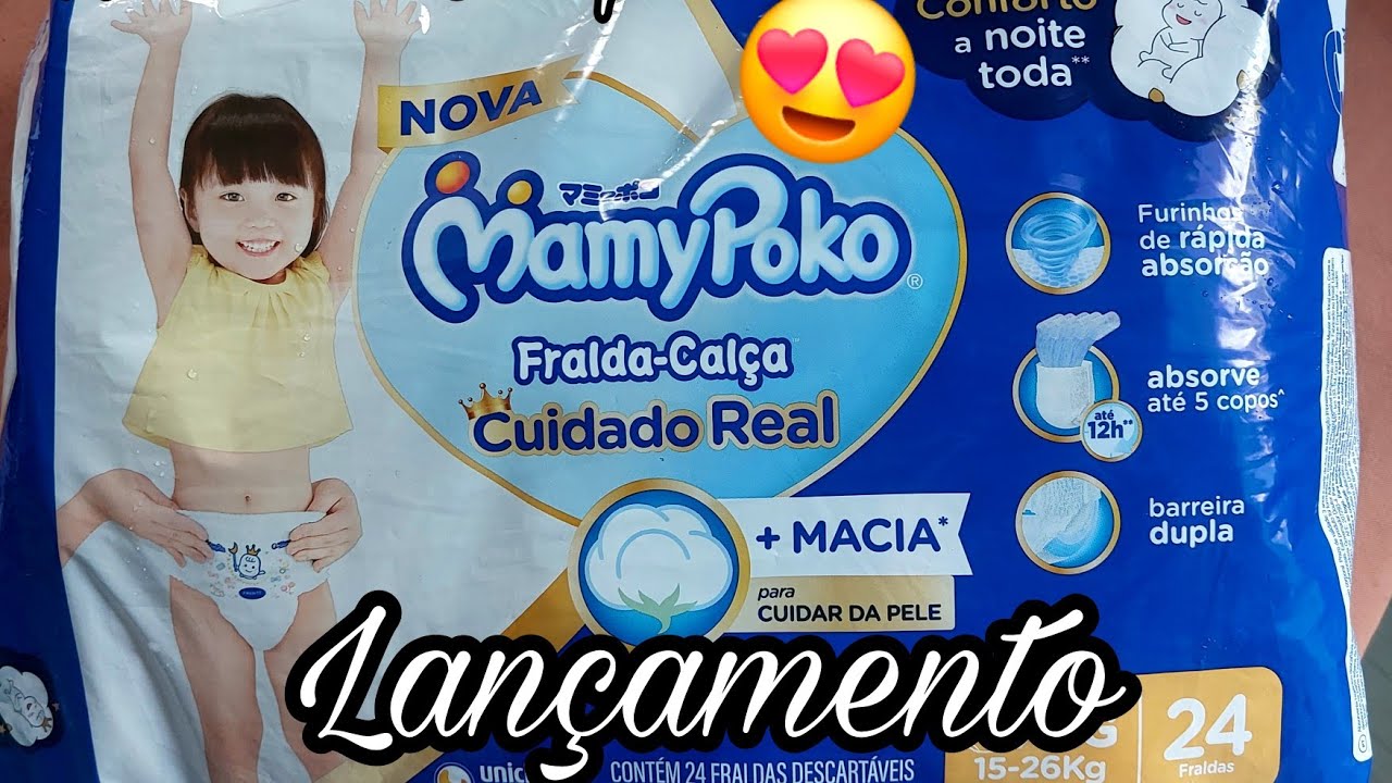 LANÇAMENTO FRALDA MAMYPOKO CUIDADO REAL 😍RESENHA COMPLETA 🥰 SUELEN OLIVEIRA