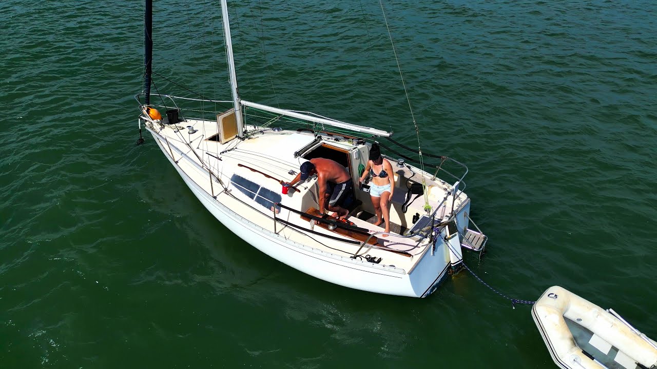 Restoring wood trimmings  , Week 3 on our little sailboat ! #newzealand #sailboatrestoration