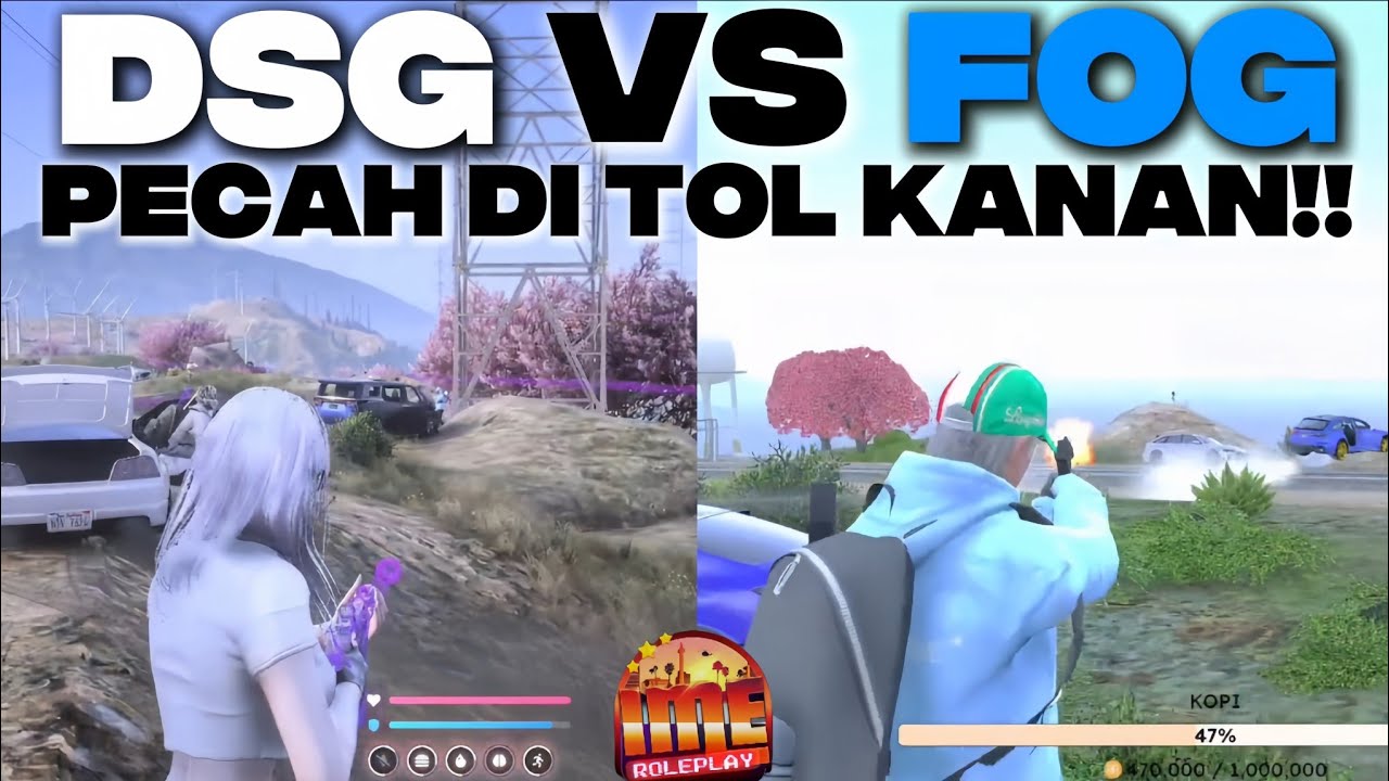 DSG VS FOG - PECAH DI TOL KANAN PALING KANAN!!#dsg #fog #imerp #imeroleplay #gta #roleplay