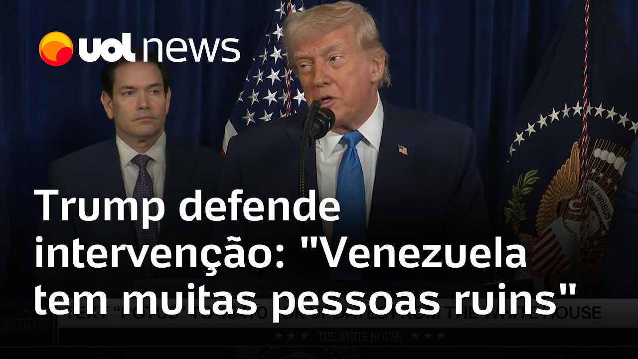 Trump defende interven&ccedil;&atilde;o dos EUA: 'Na Venezuela tem muitas pessoas ruins'