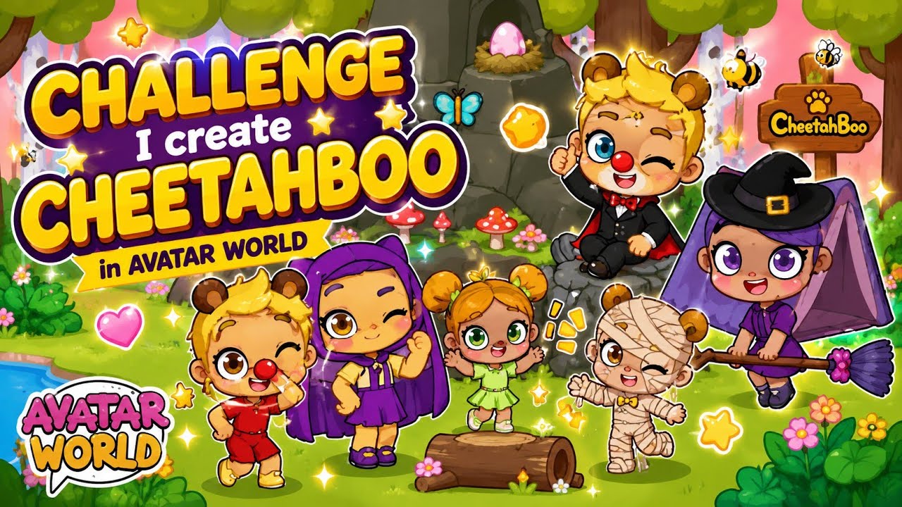 Creating CheetahBoo 💗🤡🌈 in Avatar World!! #avatarworld​ #cheetahboo