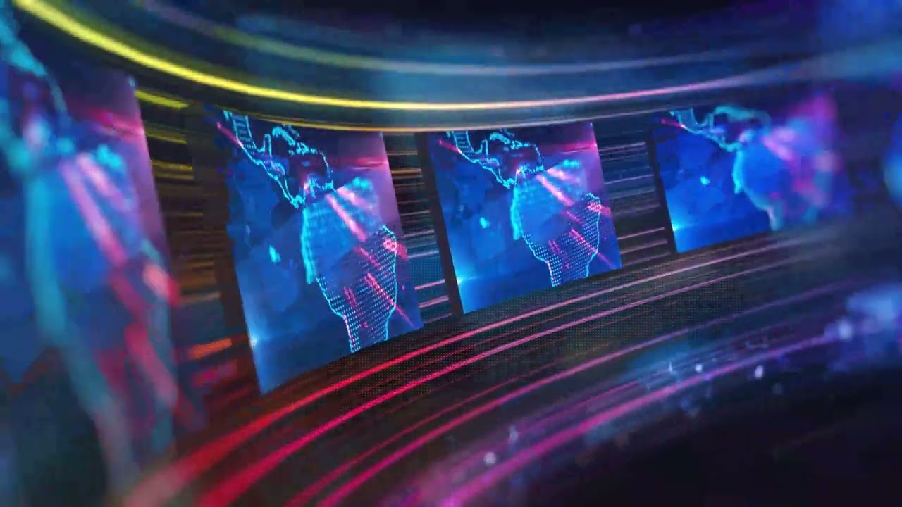 Animated News Background &bull; 1 Hour Loop &bull; No Audio