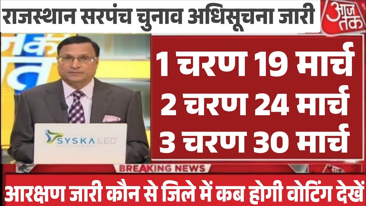 राजस्थान सरपंच चुनाव 2026 तारीख जारी|| rajasthan sarpanch chunav 2026 kab honge #electionnews raj.