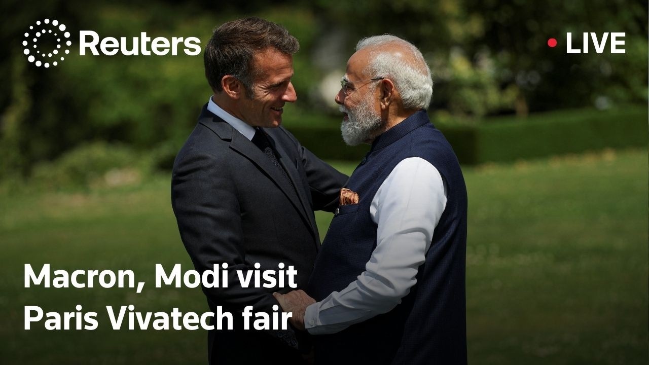 LIVE: France's Macron visits tech fair with India's Modi