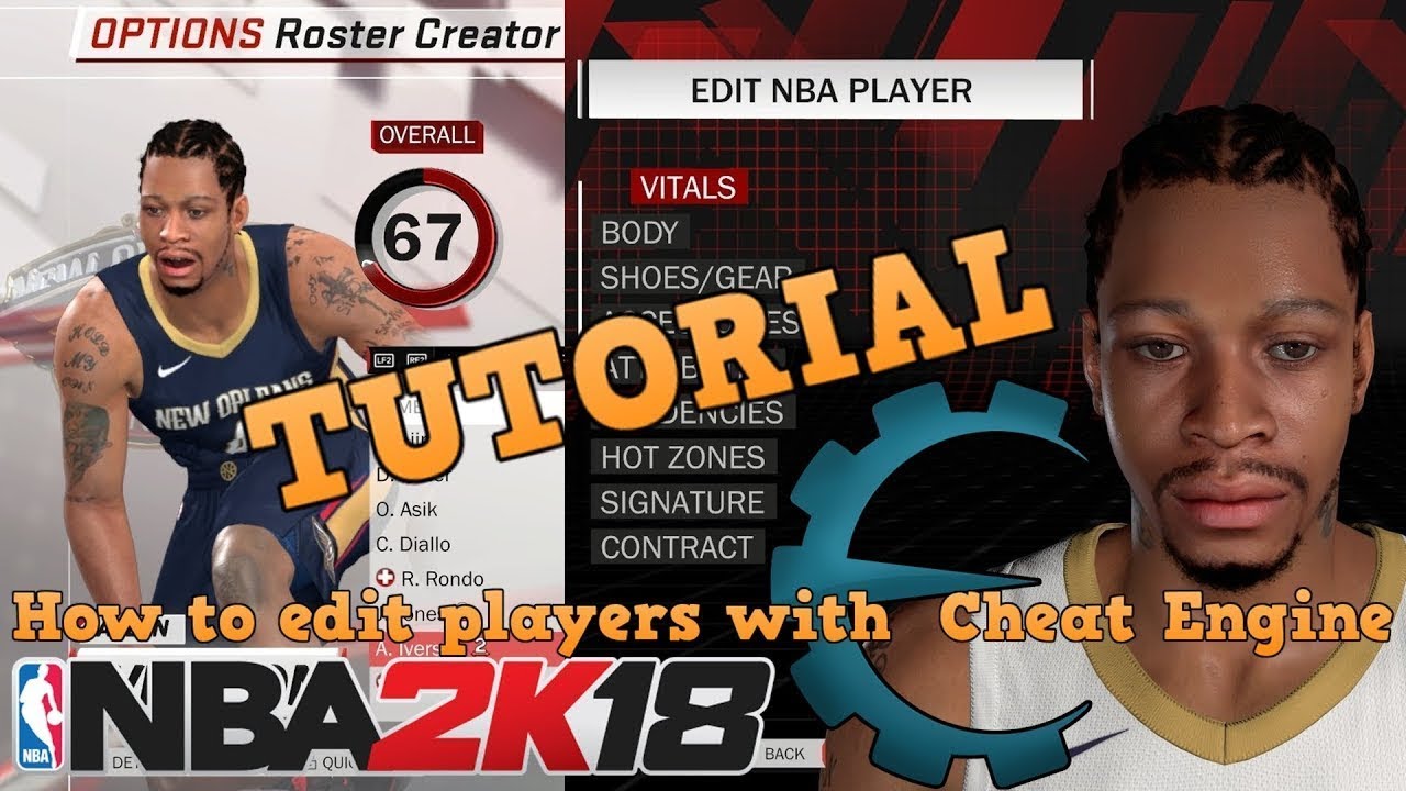NBA 2K18 | TUTORIAL: HOW TO EDIT PLAYERS WITH CHEAT ENGINE