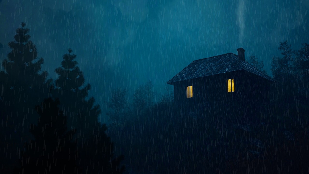 Dark Rain: Tiefer Regen in der Nacht zum Einschlafen & Entspannen