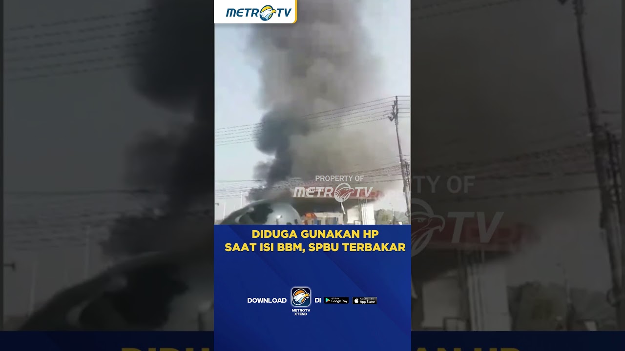 Diduga Gunakan Hp Saat Isi Bbm, Spbu Terbakar #shorts