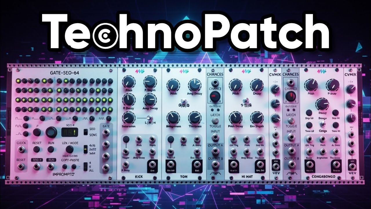 VCV RACK - Percusiones TECHNO con 4ms - PASO A PASO 🚀