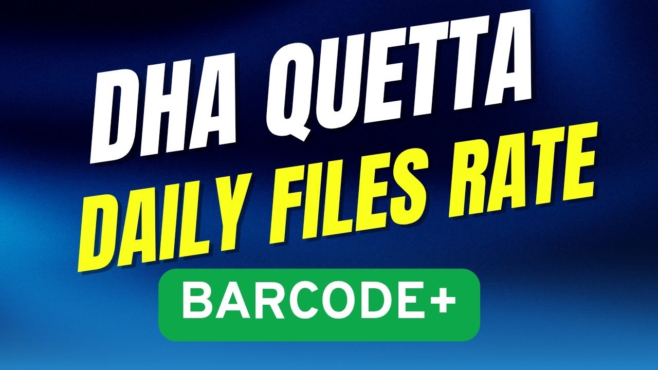 DHA Quetta Latest Files Rate 📉 | Slightly up Market | Best Time to Buy & Sell 💰🔥