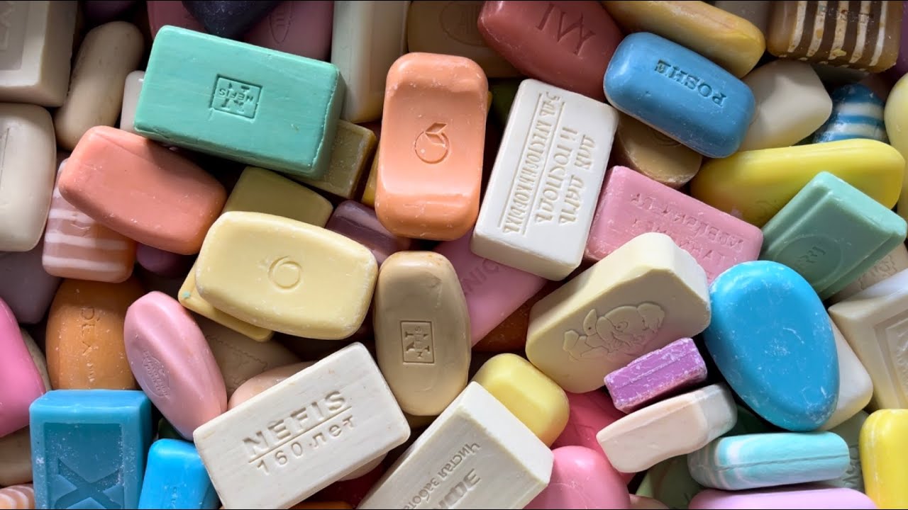 ASSORTED soap *658 | Cutting soap (no talking) | АСМР Резка мыла | #asmrsoap #carvingsoap