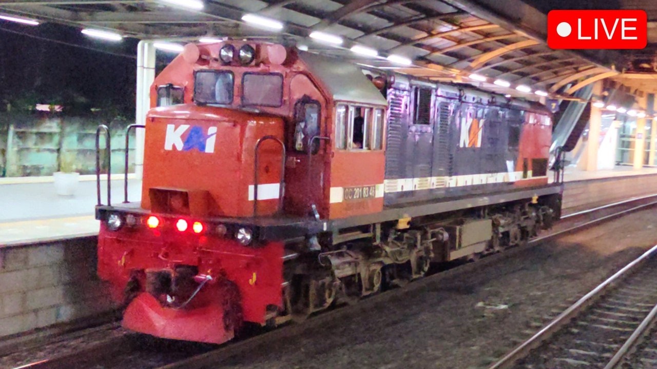 🔴 Hunting Kereta Api Indonesia Stasiun Jatinegara Jakarta : Argo Semeru, Sawunggalih Lokomotif RnB