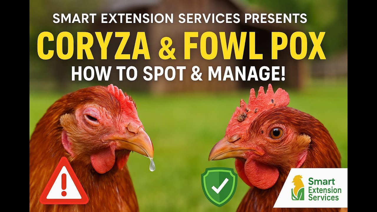 Poultry 101:How To Identify and Manage  Infectious Coryza & Fowl Pox