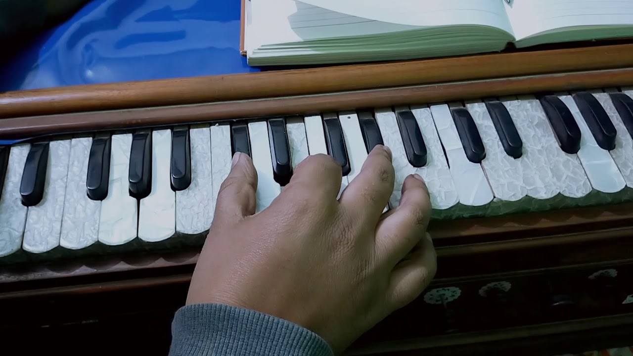 Ye Rate Ye Mausam Nadi Ka Kinara.. Harmonium Tutorial With Sargam and Chords. Asha Ji & Kishor Kumar