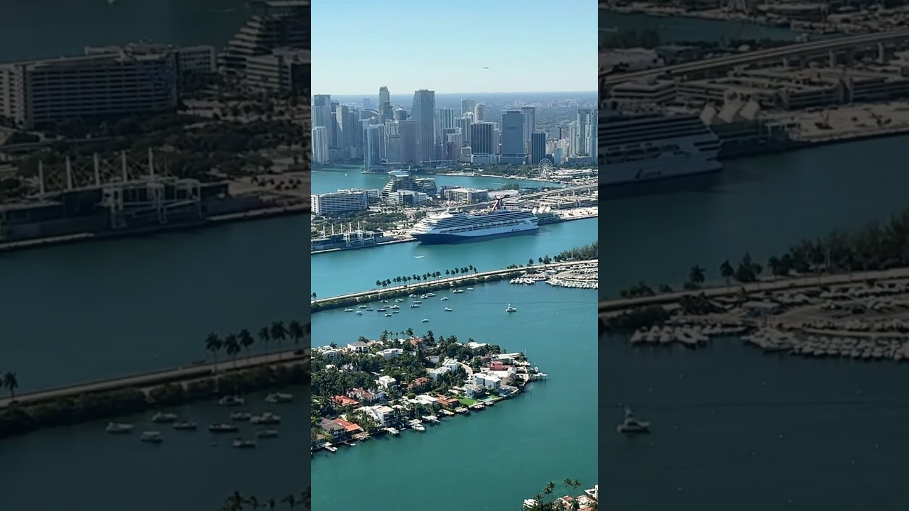 On a flight over Miami ✈️🇺🇸