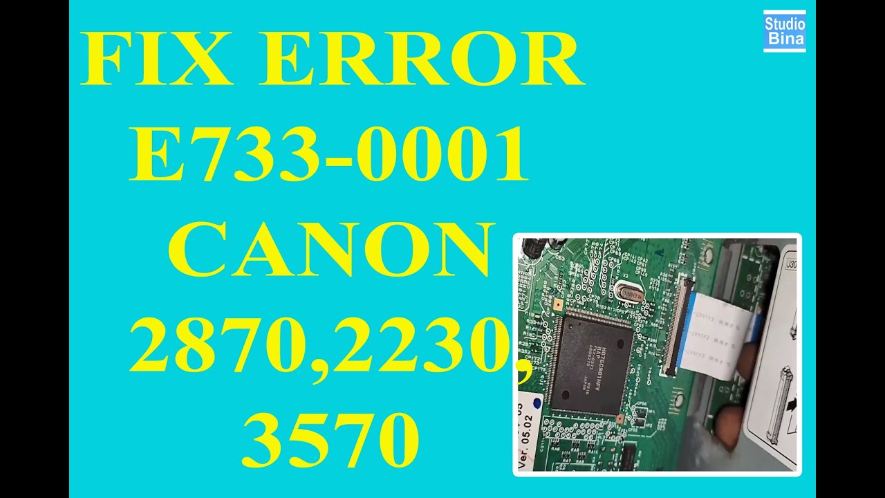 #FIX ERROR E733-0001 #CANON IR 2870,2230,3750 #