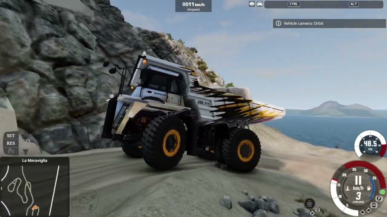 Marble hauling with the Hirochi HT-55 - BeamNG.drive ( no commentary )