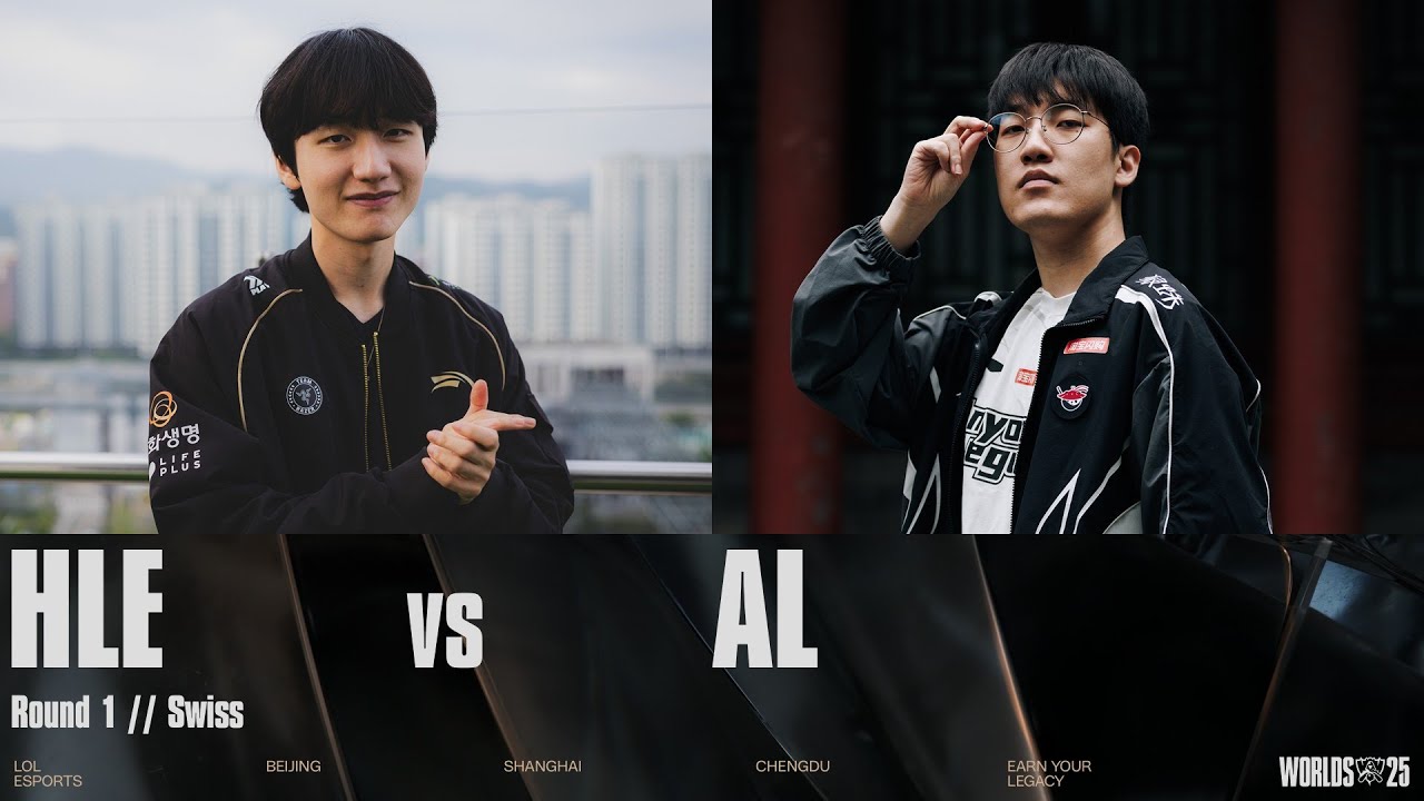 HLE vs AL | WORLDS 2025 | Swiss Stage | Game 01 | Hanwha Life Esports vs Anyone's Legend