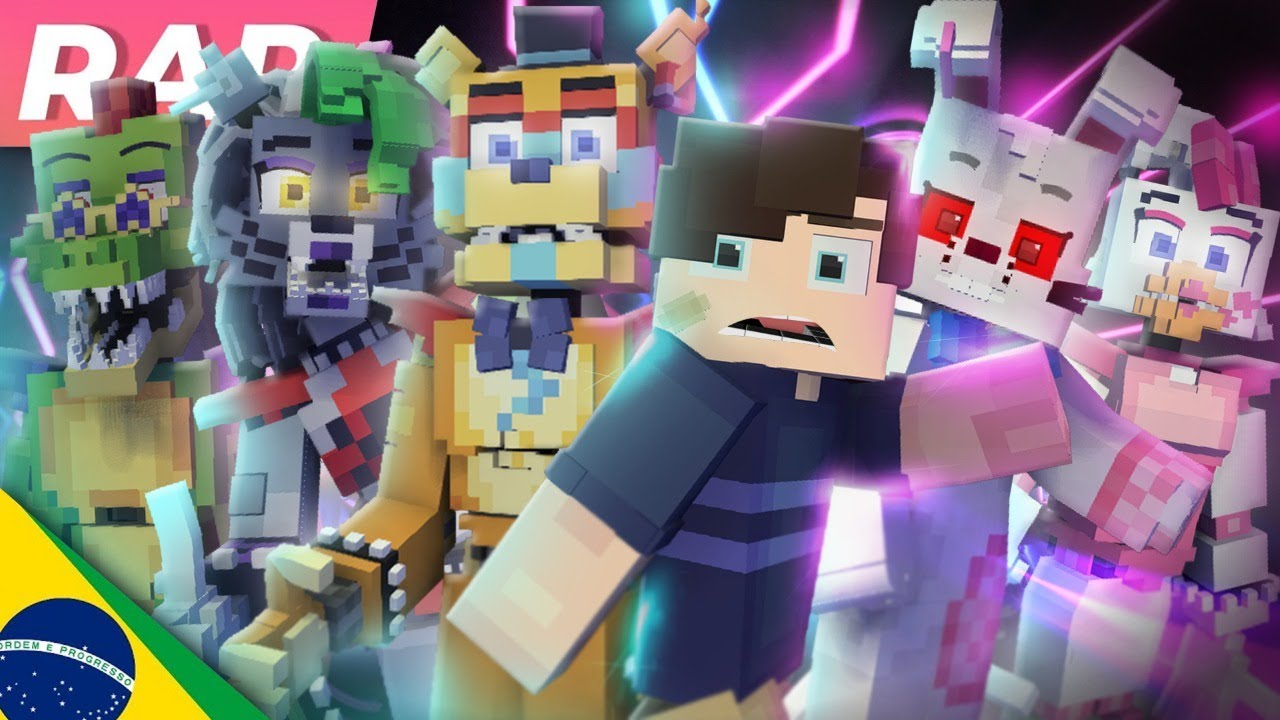 Rap do Five Nights at Freddy's (Iron Master /FNAF Security Breach) - VERSÃO MINECRAFT