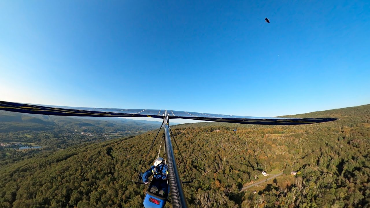 Hang Gliding with a Bald Eagle in Ellenville, NY (360 camera)