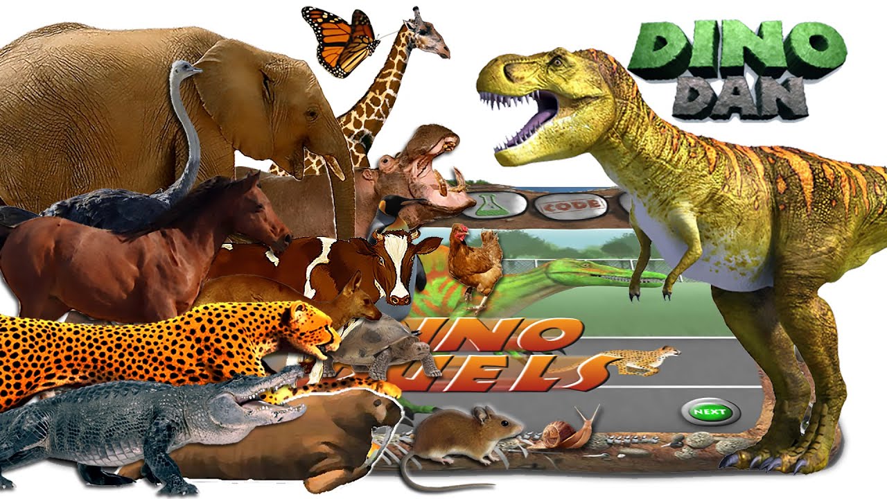 DINO DAN : DINO DUELS  - Tyrannosaurus Vs Animals ( Mix )