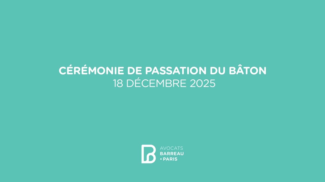 Cérémonie de passation du bâton - 18 décembre 2025