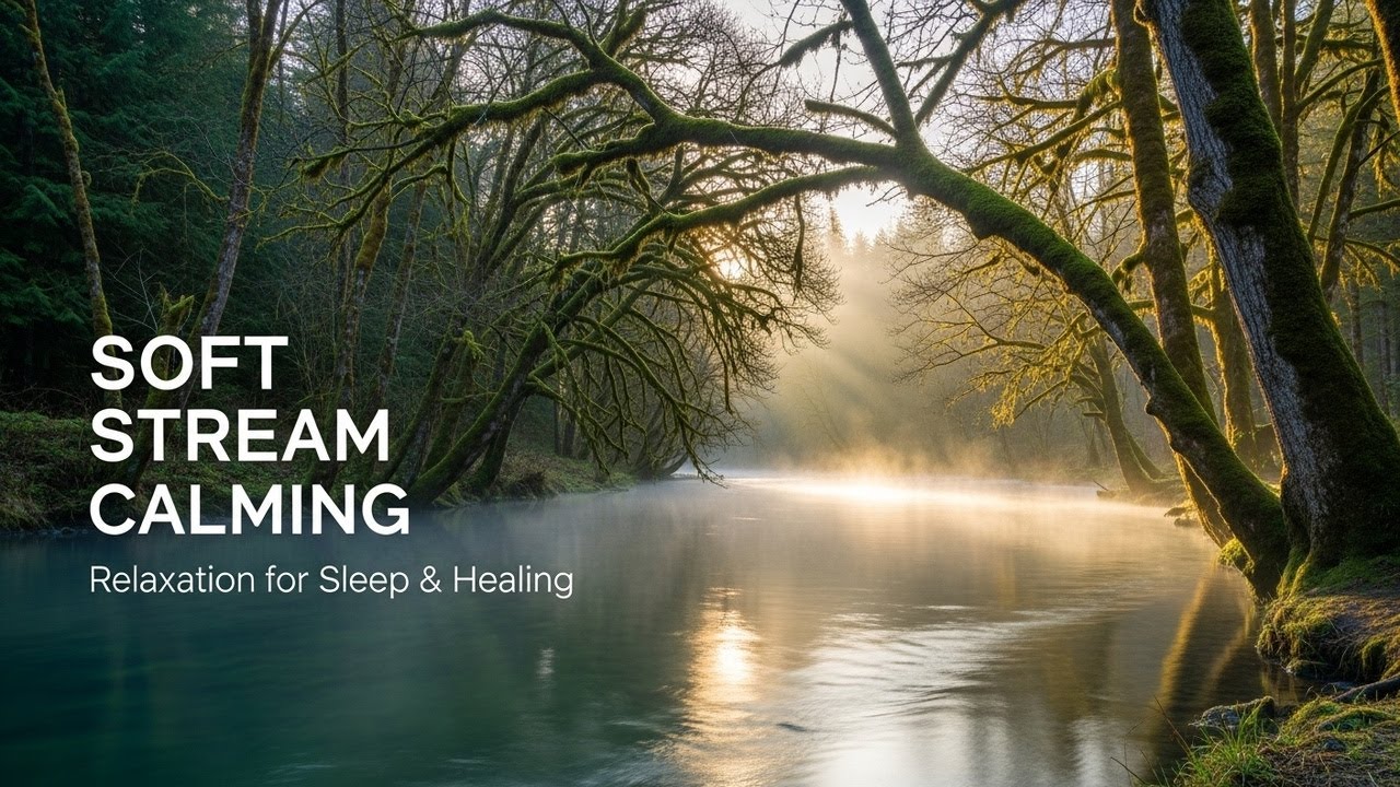 Serene Forest Ambience with Soothing Stream Flow for Sleep Meditation Stress Relief and Calm Focus