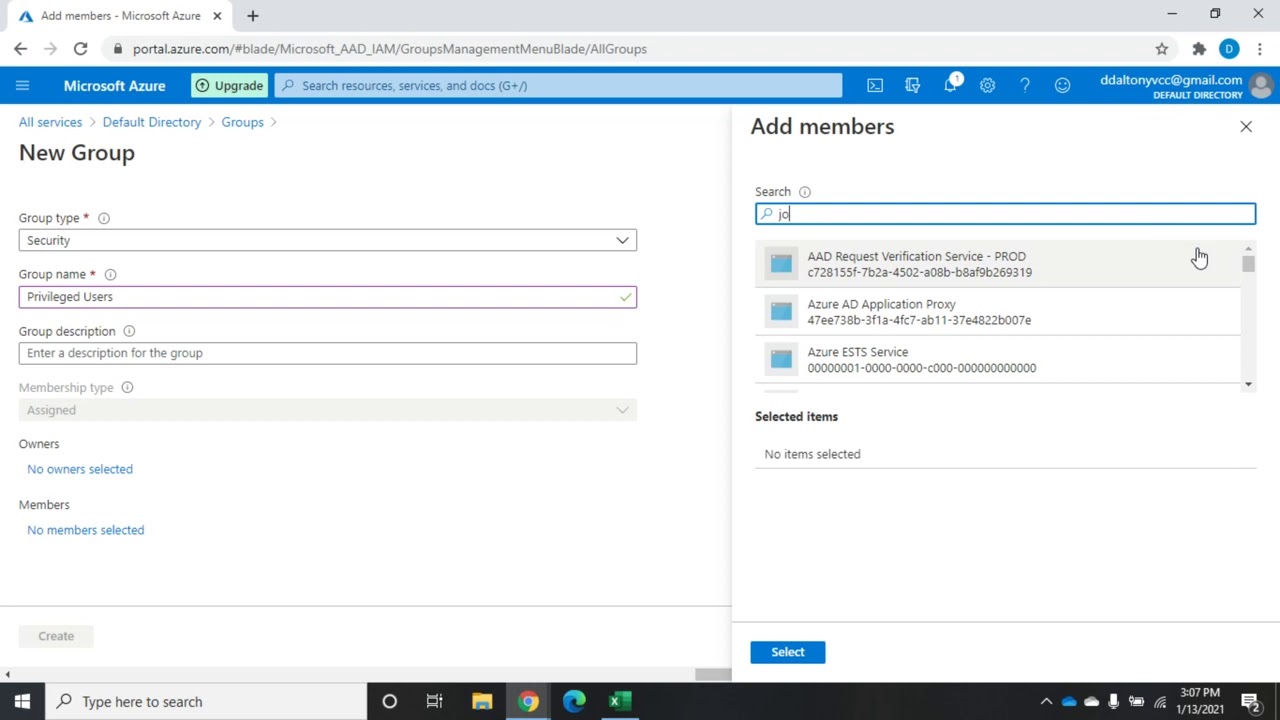 Users and groups in Azure Active Directory