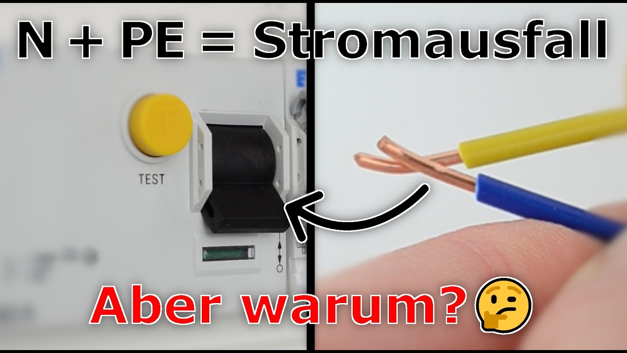 ⚡ N + PE = FI-Schalter löst aus! 🤨 Aber warum? 🤔 ultimative Erklärung 💡 | Das musst du wissen 👷‍♂️