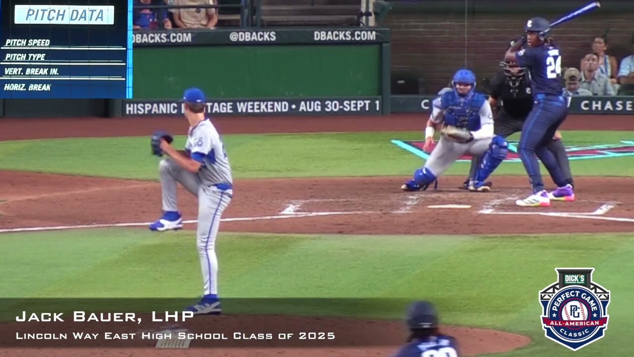 Jack Bauer Prospect Video, LHP, Lincoln Way East High School Class of 2025, #PGAAC CF