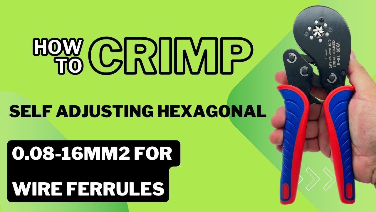 Ultimate Ferrule Crimp Tool - Perfect for Electricians & DIY | Hexagonal Crimping | 0.08-16mm&sup2;