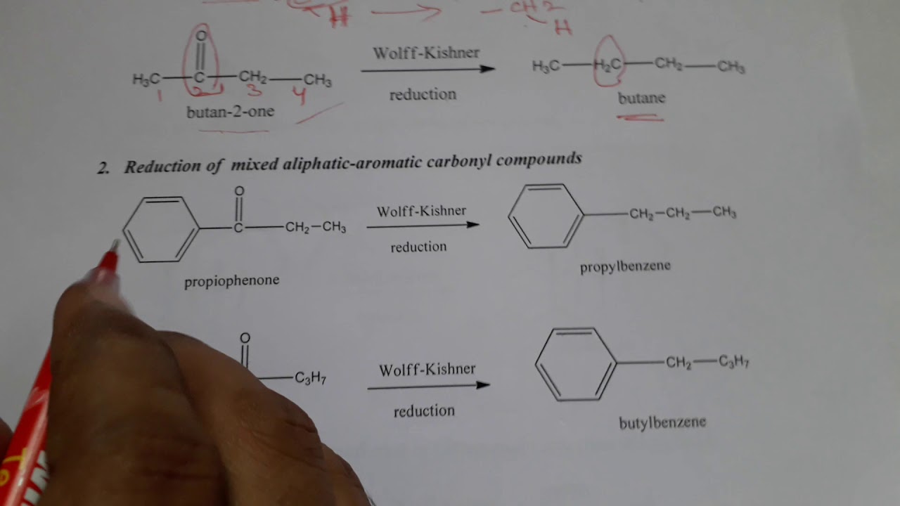 Wolff-Kishner Reduction - Mechanism and it's applications