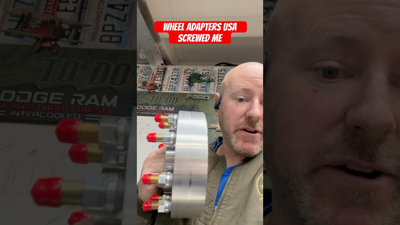Buy USA they say. Wheel spacer problems continue. #rant #wheelspacers #rims #wheels