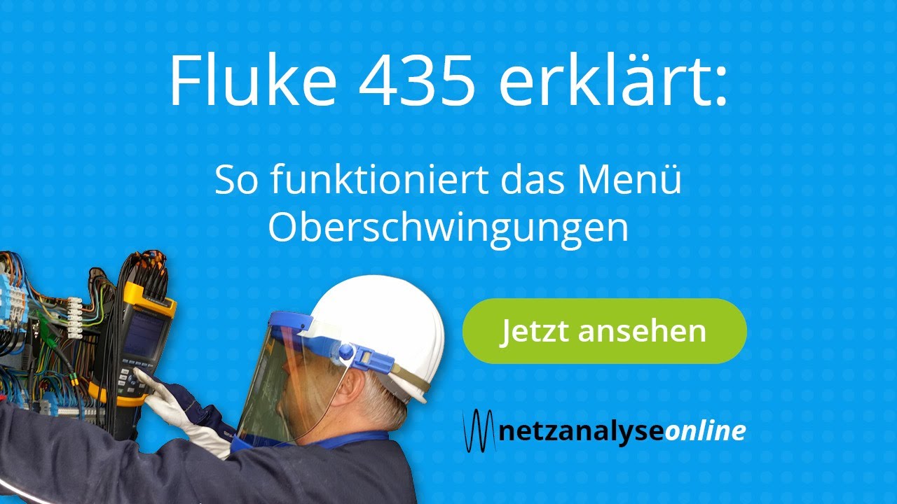 Fluke 435 II Men&uuml; Oberschwingungen - Erkl&auml;rvideo