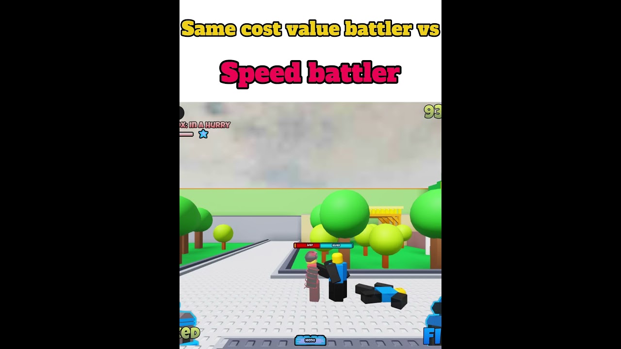 Same cost value battler vs&hellip; Speed battler ep.10 #thebattlebricks #roblox #shorts