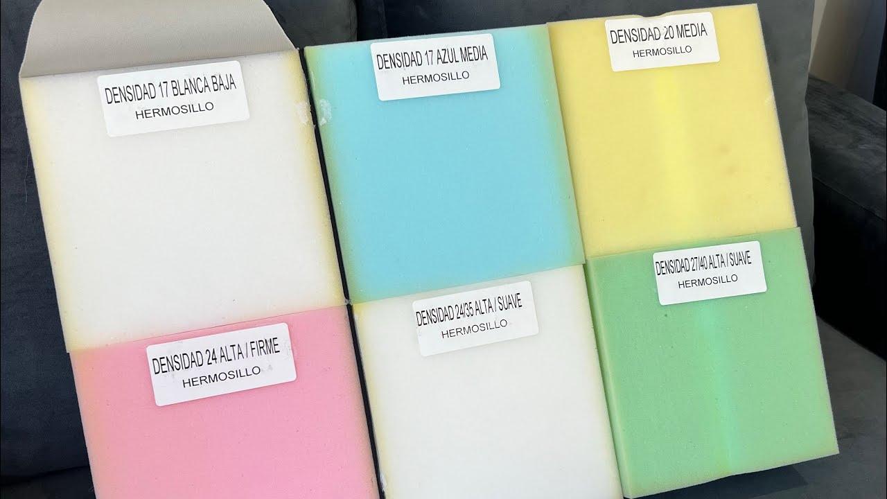 &iquest;Qu&eacute; son y para qu&eacute; sirven las densidades en el hule espuma?