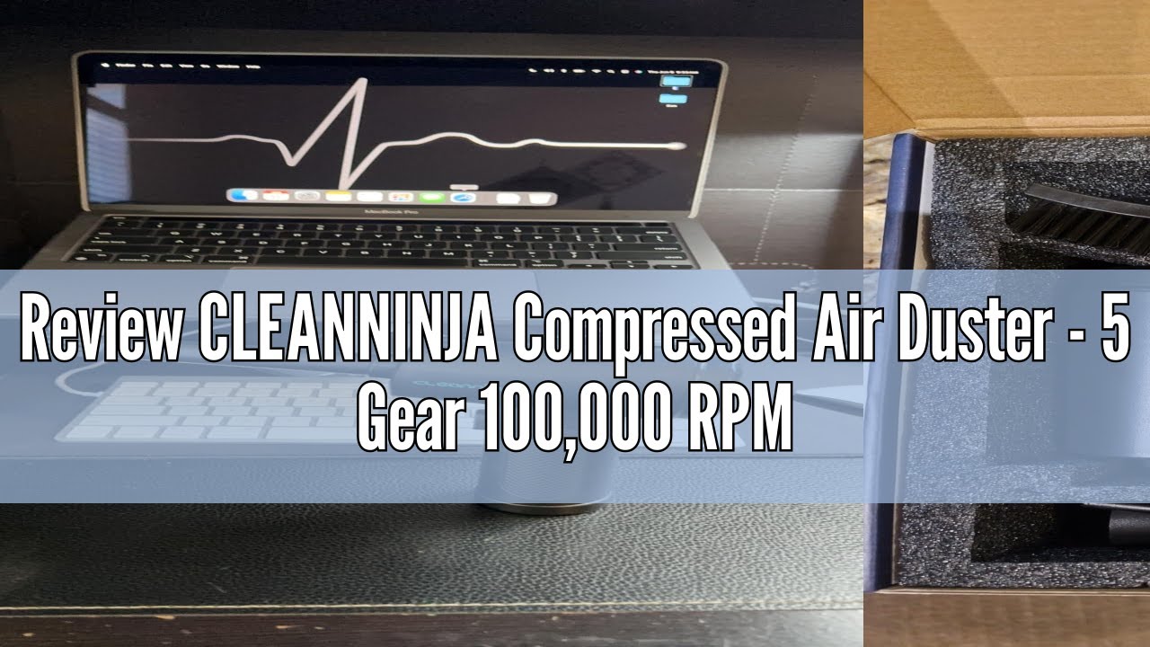 Review CLEANNINJA Compressed Air Duster - 5 Gear 100,000 RPM Air Blower with LED Light - Electric Ai