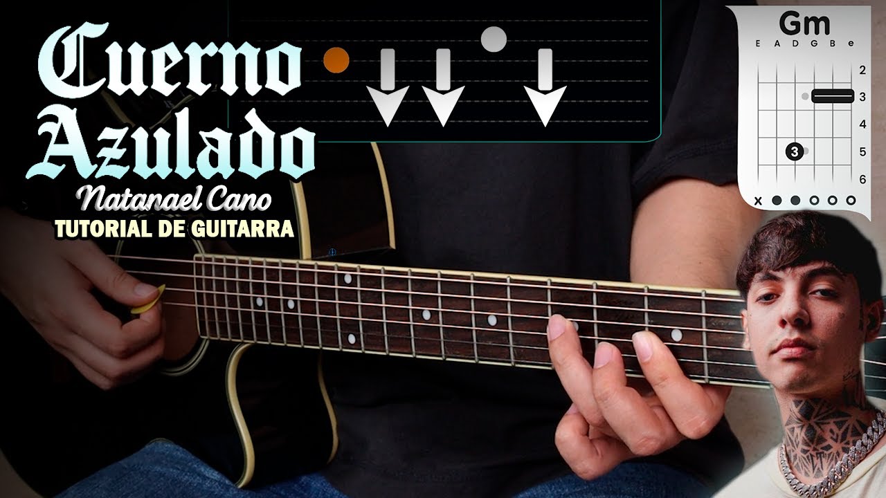 Cuerno Azulado - Natanael Cano - Tutorial De Guitarra