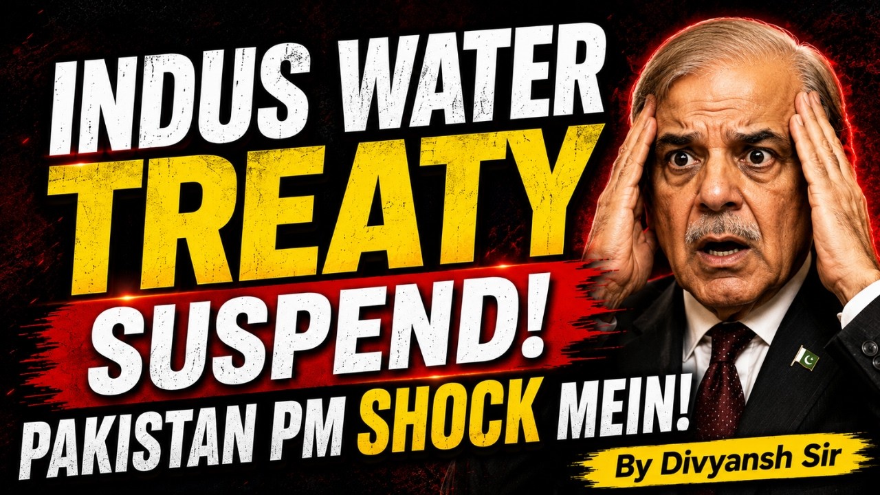 Big Update !! पानी पर जंग ? India vs Pakistan | Indus Water Treaty Explained - Divyansh Sir 🚨